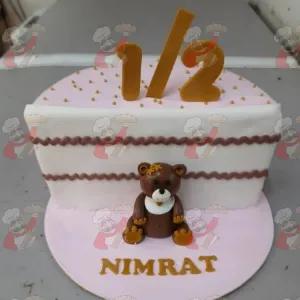 Half birthdays cake for Girl