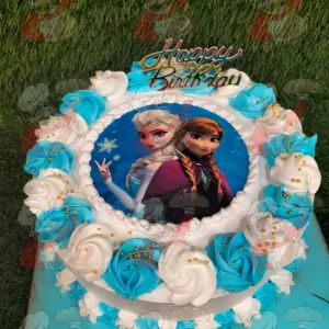 Frozen elsa Photo cake 