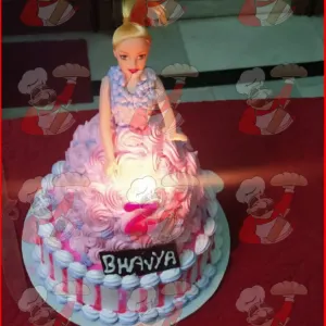 Doll theme cake