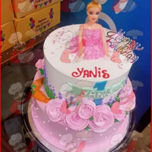 2 tier Doll cake