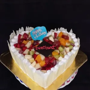 Heart Fruit cake