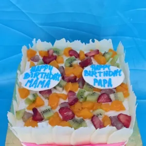 Fruit cake square