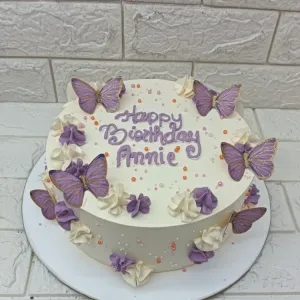 Purple butterfly single layer 