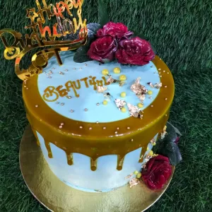 Birthday rose cake 