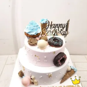 Birthday cake 2 tier