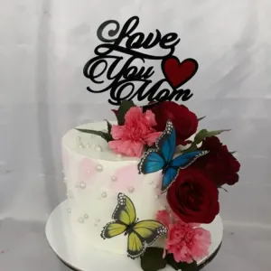 Mom rose cake