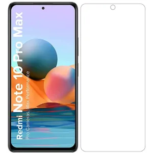 Tempered Glass Screen Guard for Mi Redmi Note 10 Pro/Note 10 Pro Max (Transparent) Full Coverage Gorilla Protector (Except Edges); Pack of 2