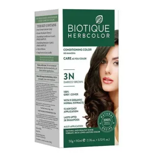 Biotique Hair Color Darkest Brown 3N 