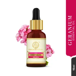 Khadi Essential Oil Geranium, 15ml 