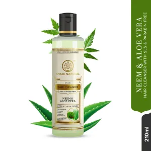 Khadi Hair Cleanser Neem & Aloe Vera, 210ml