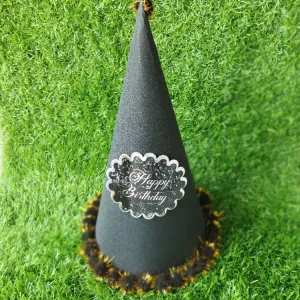 Glitter cap big black