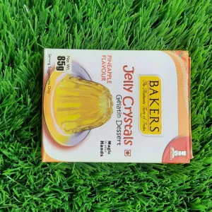 Bakers jelly crystals pineapple 85gm
