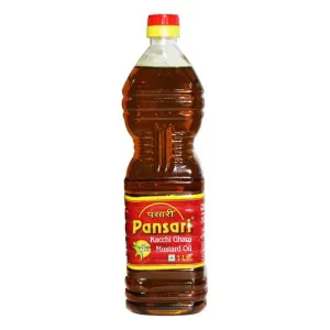 Pansari Kacchi Ghani Mustard Oil 1 Ltr
