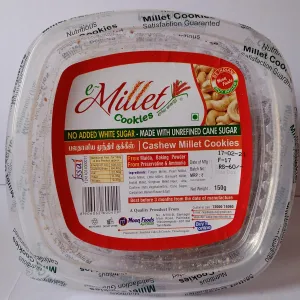 Cashew millet cookies