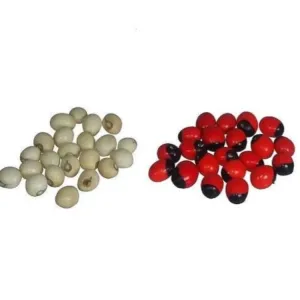 Red gunja ,White gunja seeds for diwali puja set of 11 pcs each 