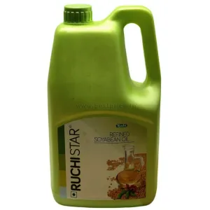 Ruchi Star Soya Bean Oil Jar, 5 L