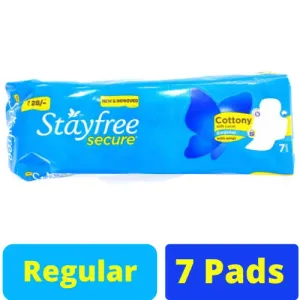Stayfree Secure Cottony Sanitary Pad (Regular)