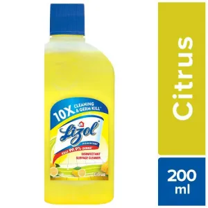 Lizol 10x Cleaning & Germ Kill citrus Floor Cleaner 200ml