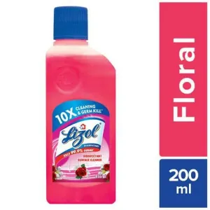 Lizol 10x Cleaning & Germ kill Floral Floor Cleaner 200ml