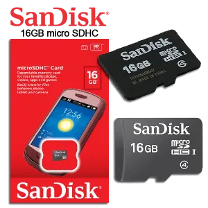 SanDisk Ultra MicroSDHC 16GB UHS-I Class 10 Memory Card