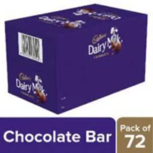 Dairy Milk 6.6g Rs 5/- 72pcs