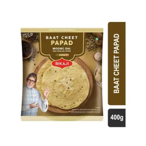 Bikaji Baat Cheer Moong Dal & Urad Dal Papad 400g