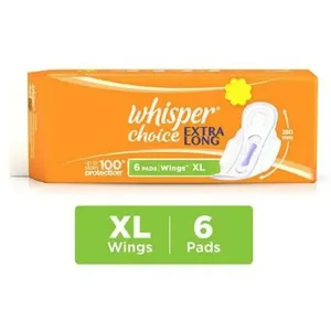 Whisper Choice Sanitary Pads Extra Large (6 pads)