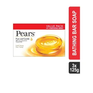 Pears Moisturising & Glycerin Pure & Gentle - For Golden Glow Bathing Bar(125×3g)
