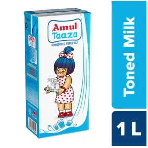 AMUL TONED MILK 1L
