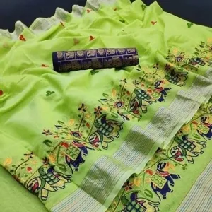 Canderi cotton Saree 