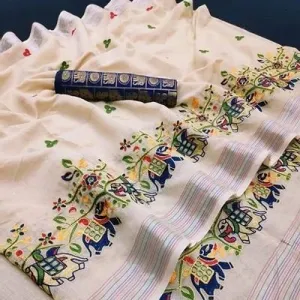Canderi Cotton Saree