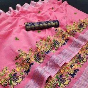Canderi Cotton Saree