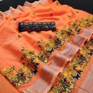 Canderi Cotton Saree 