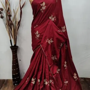 Embroidery silk saree