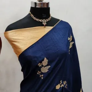 Embroidery silk saree 