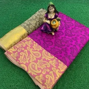 Stylish Silk Saree with blouse piece 