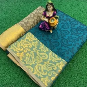 Stylish Silk woman saree with Blouse 