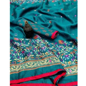 Beautiful Jute Cotton Saree with Blouse piece