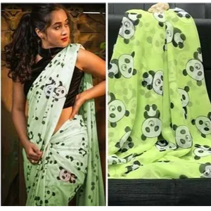 Beautiful Georgette Saree with Blouse piece