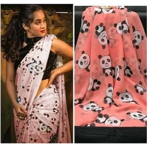 Beautiful Georgette Saree with Blouse piece