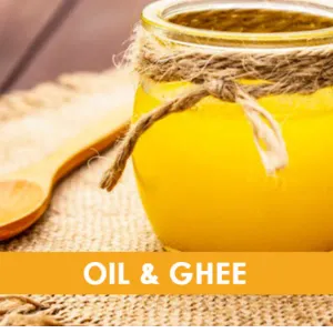 Refined oils and ghee