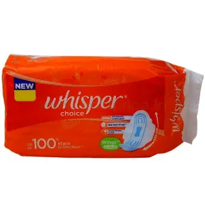 Whisper Choice Ultra Sanitary Napkin With Wings, 20 N