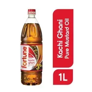 Fortune Premium 1 ltr Kachchi Ghani Mustard Oil