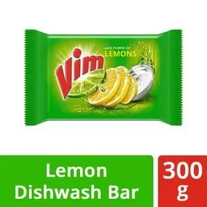 Vim Dishwash Bar - Lemon, 300 g Wrapper



