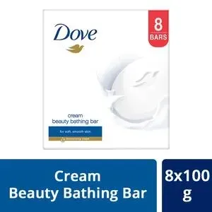 
Dove Cream Beauty Bathing Bar, 800 g Pack of 8
