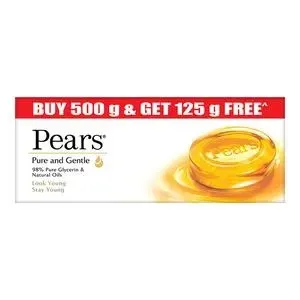 
Pears Pure & Gentle Bathing Bar, 125 g (Buy 4 Get 1 Free)