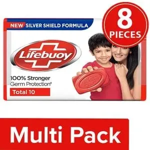Lifebuoy Total 10 Soap Bar, 8x125 g Multipack


