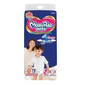 Mamypoko Pants - Extra Absorb Diaper, Extra Large Size, 78 pcs

