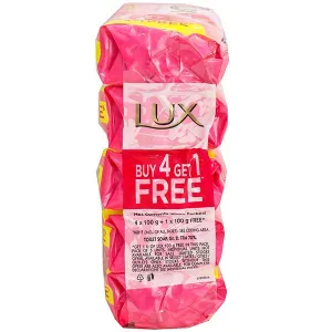 Lux Rose & Vitamin E Soft Glowing Skin Soap (Buy 4 Get 1 Free) 5 x 100 g