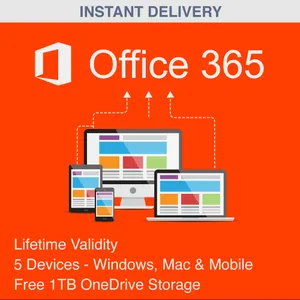Office 365 Professional Plus Lifetime – 5 Devices 5TB OneDrive
